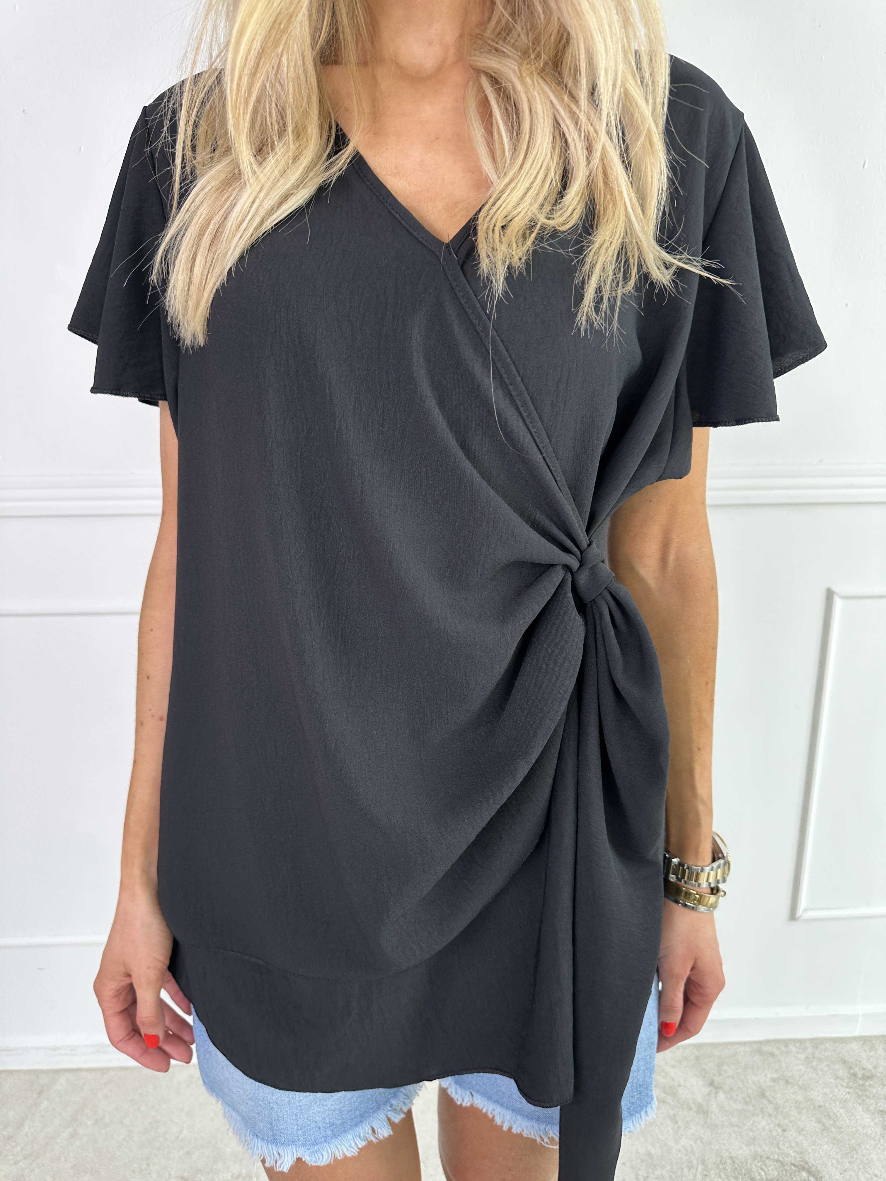 Jenny - Tunika med omlott i viskosblandning